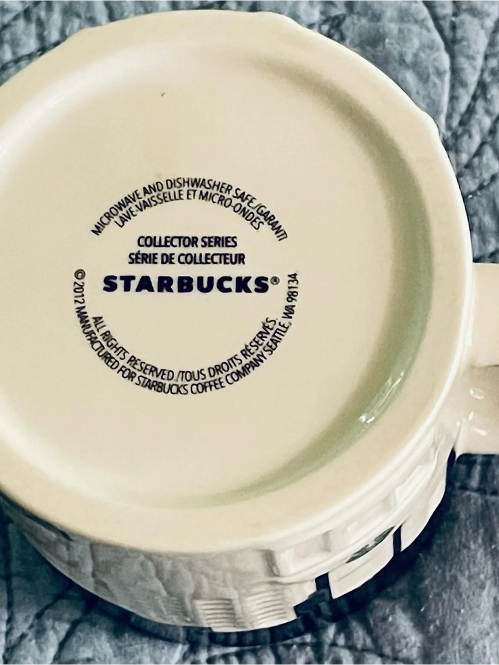 Starbucks 2012 3D Relief Boston City Skyline Collector Series Mug /Cup 16 Oz.